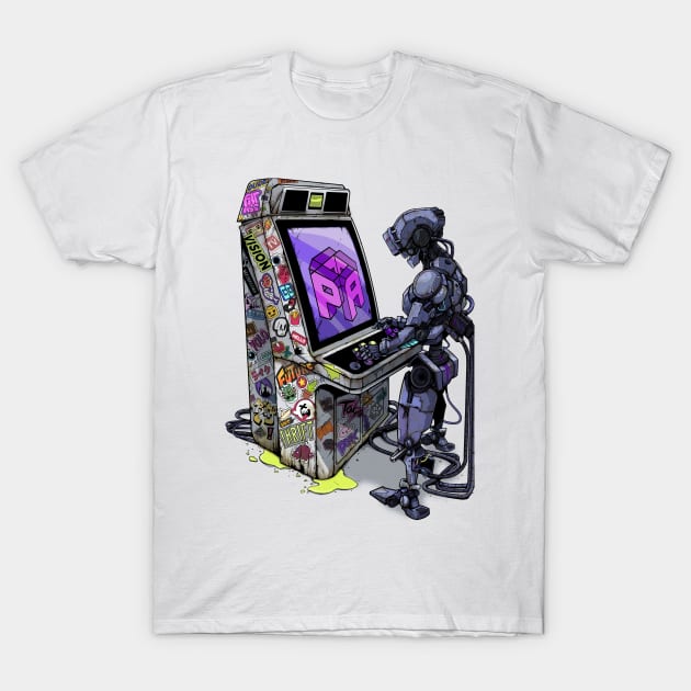 robot T-Shirt by theparadisearcade